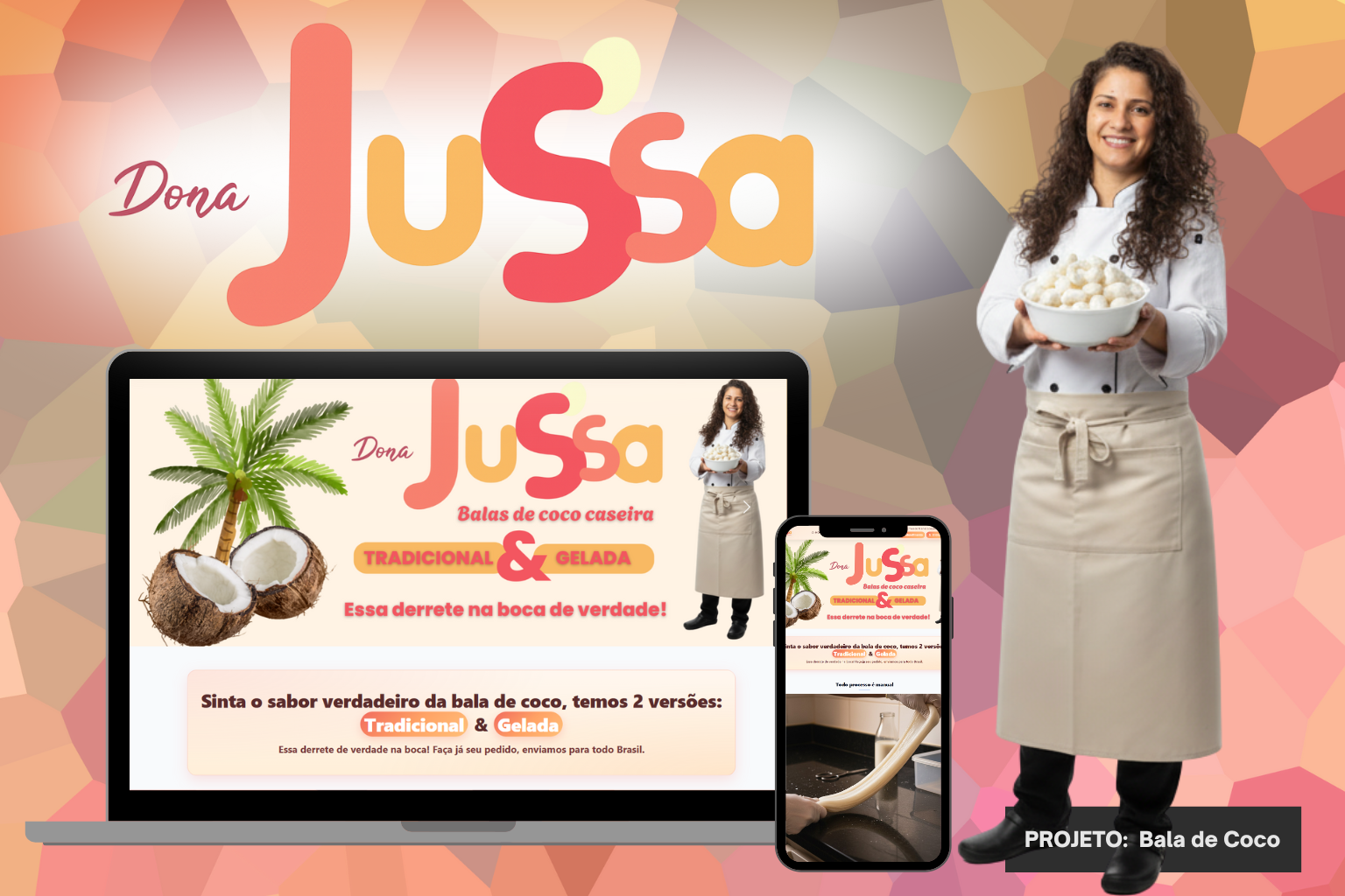 Projeto: Bala de coco caseira